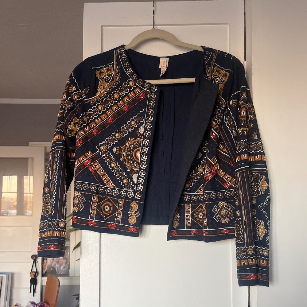 Raga Beaded Open Jacket